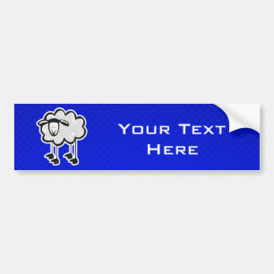 Autocollant De Voiture Moutons bleus