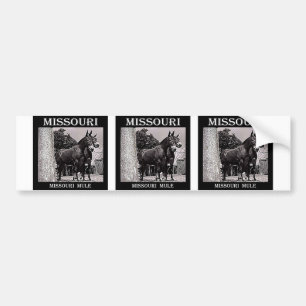 Autocollant De Voiture Mule du Missouri