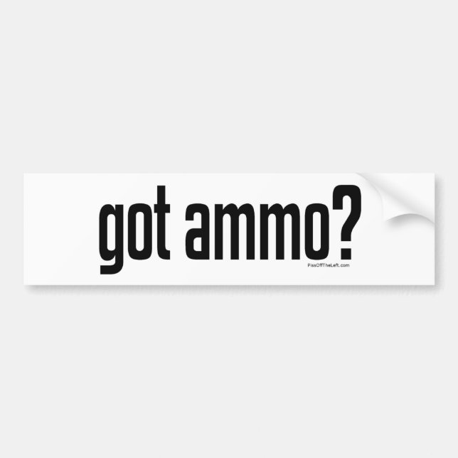 Autocollant De Voiture Munitions obtenues ? (Devant)