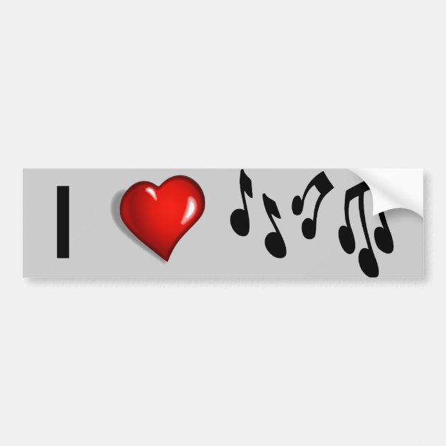 Autocollant De Voiture Musique (Devant)