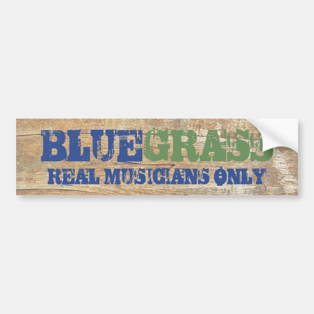Autocollant De Voiture Musique Bluegrass Réalité musicale Uniquement Sur  (Devant)