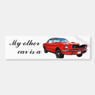 Autocollant De Voiture Mustang rouge