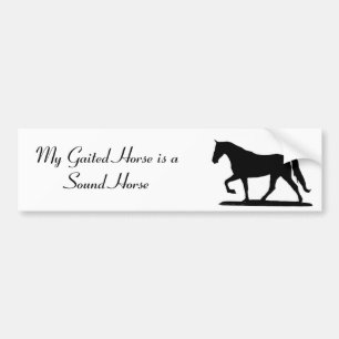 Autocollant De Voiture My Gaited Horse is a Sound Horse Bumper Sticker