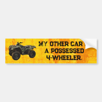 Autocollant De Voiture My Other Car Is a Possessed 4-Wheeler