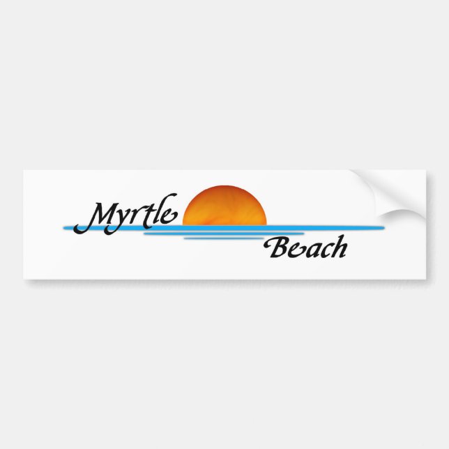 Autocollant De Voiture Myrtle Beach (Devant)