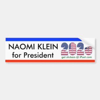 Autocollant De Voiture NAOMI KLEIN POUR le bumpersticker 2020 de