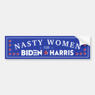 AUTOCOLLANT DE VOITURE NASTY WOMEN FOR JOE BIDEN & KAMALA HARRIS 2020