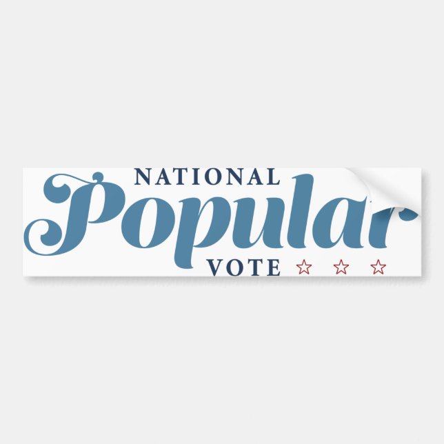 Autocollant De Voiture National Popular Vote Bumpersticker (Devant)
