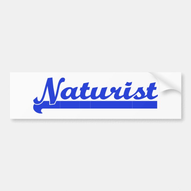 Autocollant De Voiture Naturist bumpersticker (Devant)