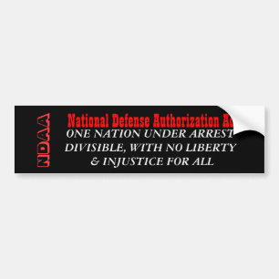 AUTOCOLLANT DE VOITURE NDAA