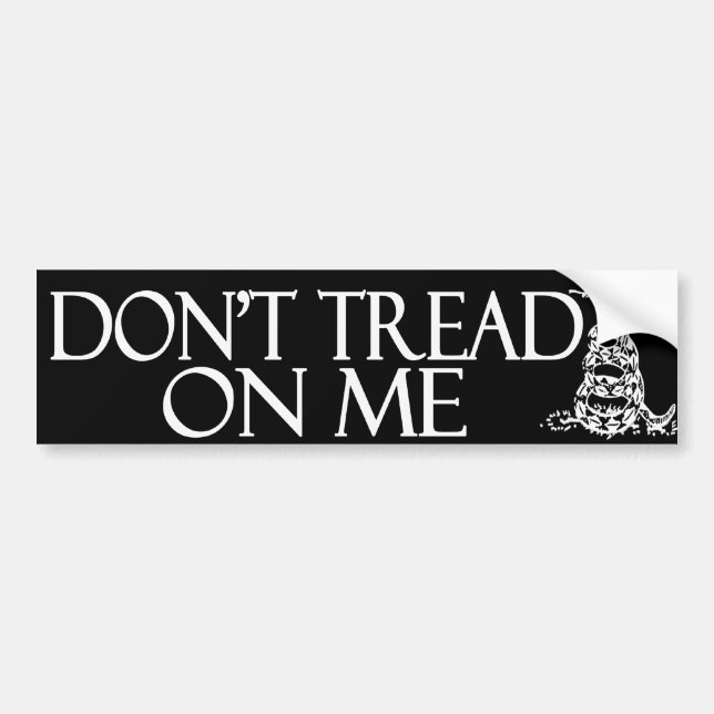 Autocollant De Voiture Ne marchez pas sur moi !  Drapeau de Gadsden (Devant)