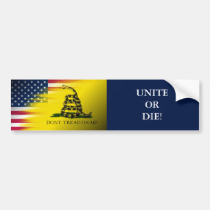 Autocollant De Voiture "Ne marchez pas sur moi" le drapeau/Etats-Unis