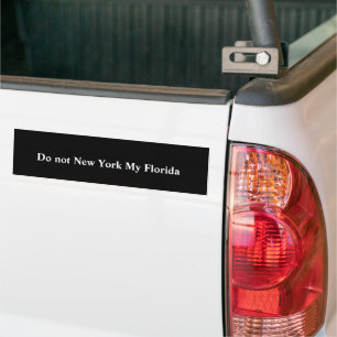 Autocollant De Voiture Ne pas New York Ma Floride