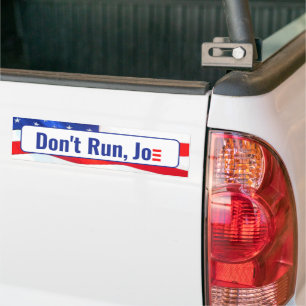 Autocollant De Voiture Ne pas s'exécuter, Joe Citer sur le drapeau