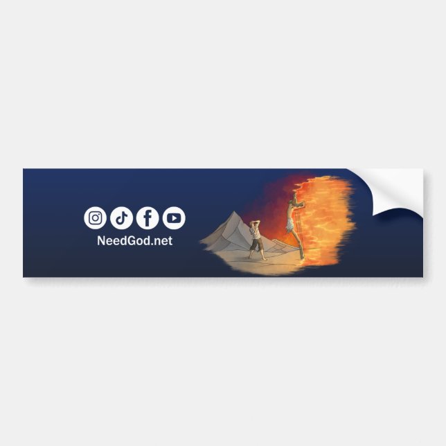 Autocollant De Voiture NeedGod.net Décalage du véhicule (Devant)