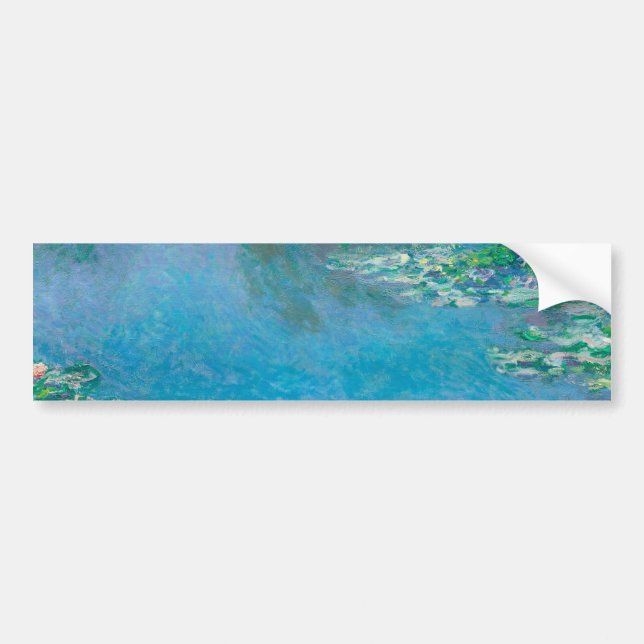 Autocollant De Voiture Nénuphars de Claude Monet Fine Art Painting (Devant)