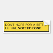 N'ESPÉREZ PAS UN MEILLEUR VOTE FUTUR POUR UN