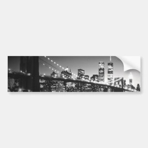 Autocollant De Voiture New York City noir et blanc
