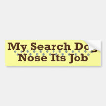 Nez de chien de recherche son travail