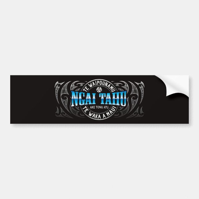 Autocollant De Voiture Ngai Tahu Lifer Moko Chrome (Devant)