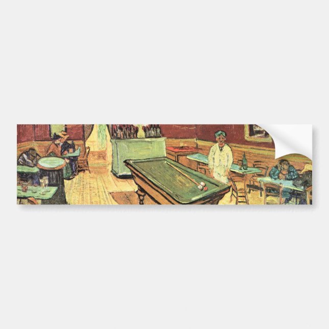 Autocollant De Voiture Night Cafe, Place Lamartine par Vincent van Gogh (Devant)