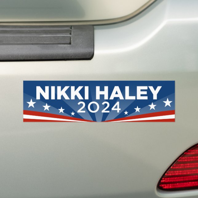 Autocollant De Voiture Nikki Haley 2024 (En voiture)