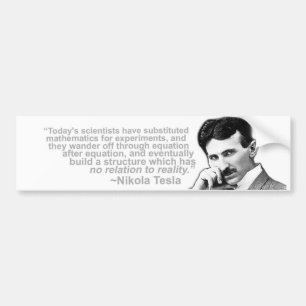Autocollant De Voiture Nikola Tesla a cité l'adhésif pour pare-chocs de