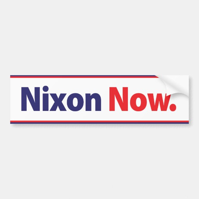 Autocollant De Voiture Nixon 1972 font campagne maintenant adhésif pour (Devant)