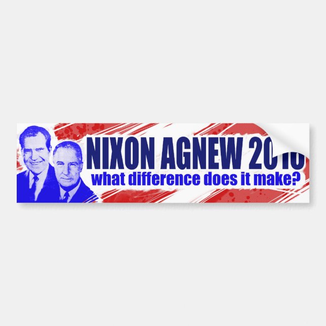 Autocollant De Voiture Nixon/Agnew 2016 (Devant)