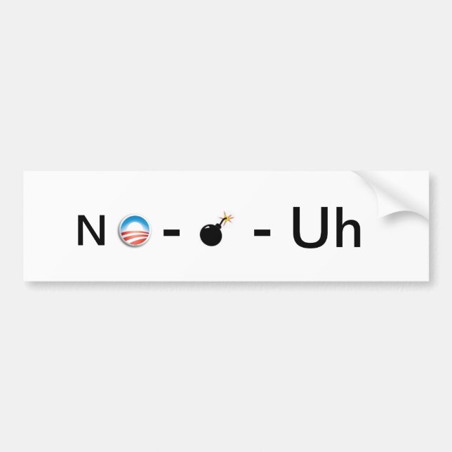 Autocollant De Voiture NoBama (Devant)