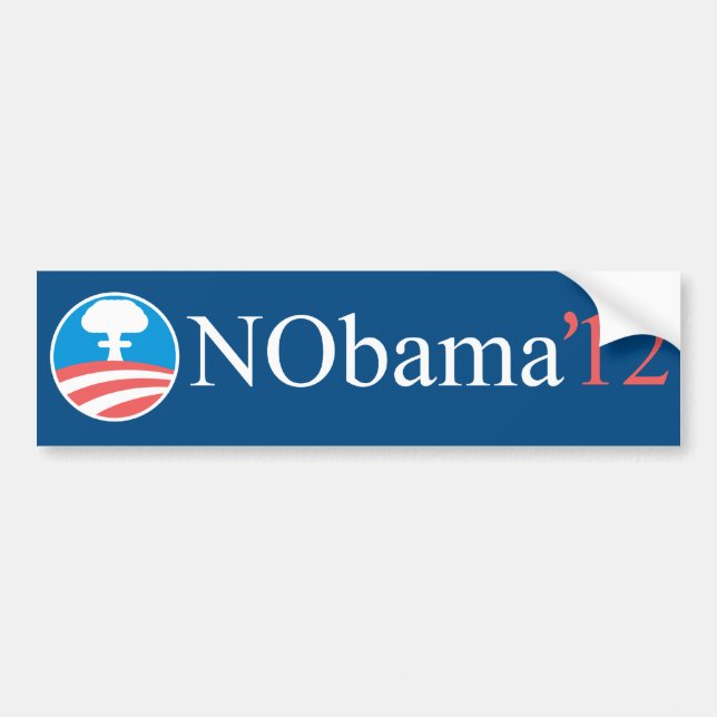 Autocollant De Voiture NObama 12 (Devant)
