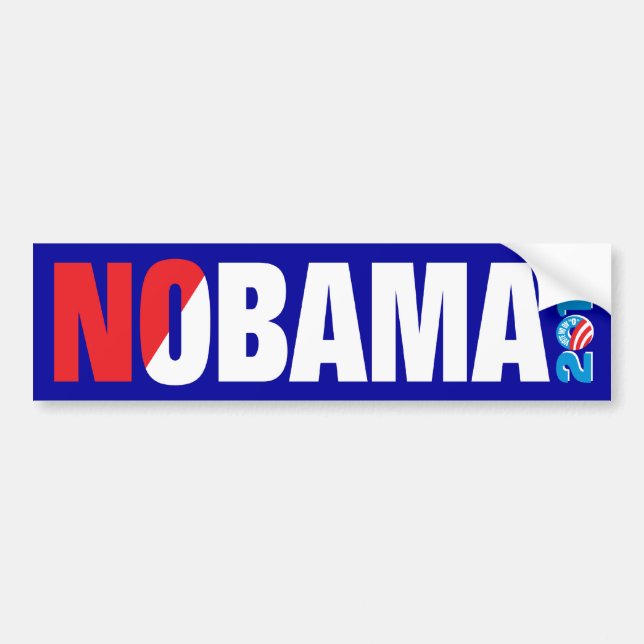 AUTOCOLLANT DE VOITURE NOBAMA 2012 (Devant)