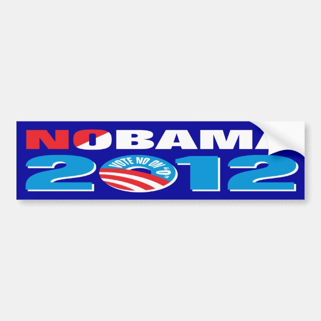 AUTOCOLLANT DE VOITURE NOBAMA 2012 (Devant)
