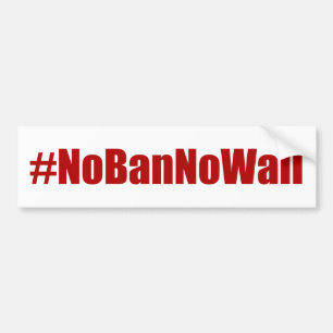 Autocollant De Voiture #NoBanNoWall