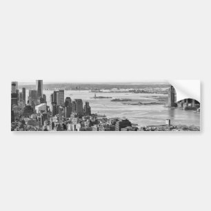Autocollant De Voiture Noir blanc New York City Skyline