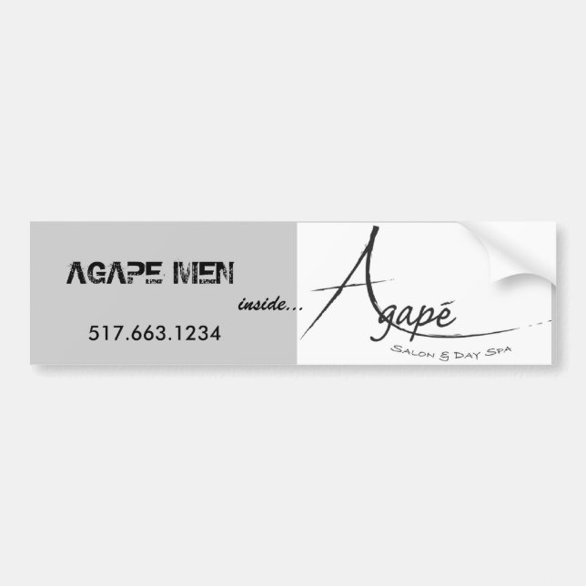 Autocollant De Voiture Noir bouche bée de logo [1], HOMMES BOUCHE BÉE - (Devant)