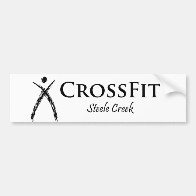 Autocollant De Voiture Noir de logo de CrossFit (Devant)