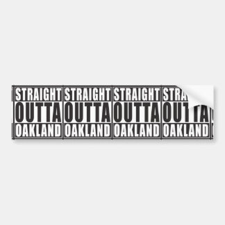 Autocollant De Voiture Noir droit d'Outta Oakland