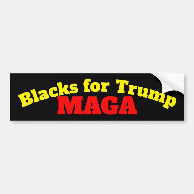 Autocollant De Voiture Noirs pour Trump MAGA (Devant)