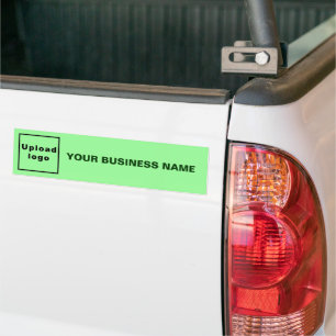 Autocollant De Voiture Nom de l'entreprise et logo sur vert clair