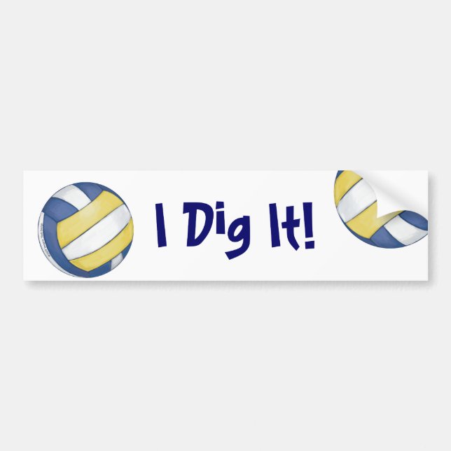 Autocollant De Voiture Nom et numéro de l'équipe de volleyball (Devant)