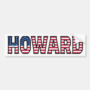 Autocollant De Voiture Nom Howard Vorname USA Aufkleber Sticker Auto