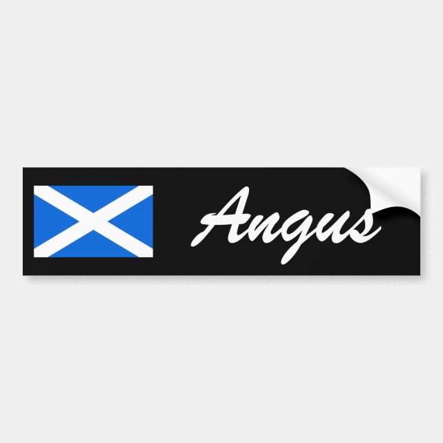 Autocollant De Voiture Nom personnalisé Scottish Flag bsct (Devant)