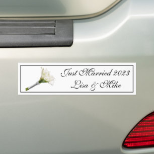 Autocollant De Voiture Nom Personnalisé Sticker Bumper Marié