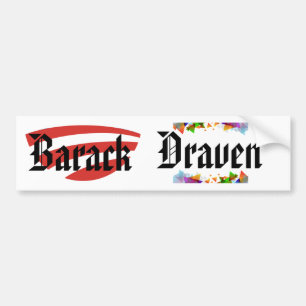Autocollant De Voiture Nomme l'autocollant de Barack et de Draven
