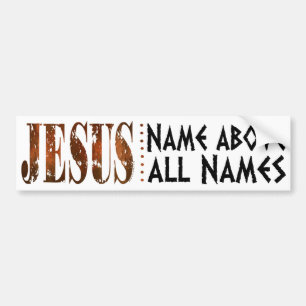 Autocollant De Voiture Noms de Jésus surtout