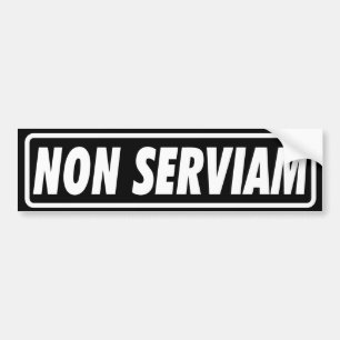 Autocollant De Voiture NON adhésif pour pare-chocs de SERVIAM