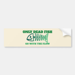 Autocollant De Voiture Non Conformiste - Ne Pas Aller Avec Le Flux