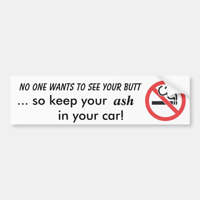 Autocollant De Voiture Non-fumeurs (Devant)