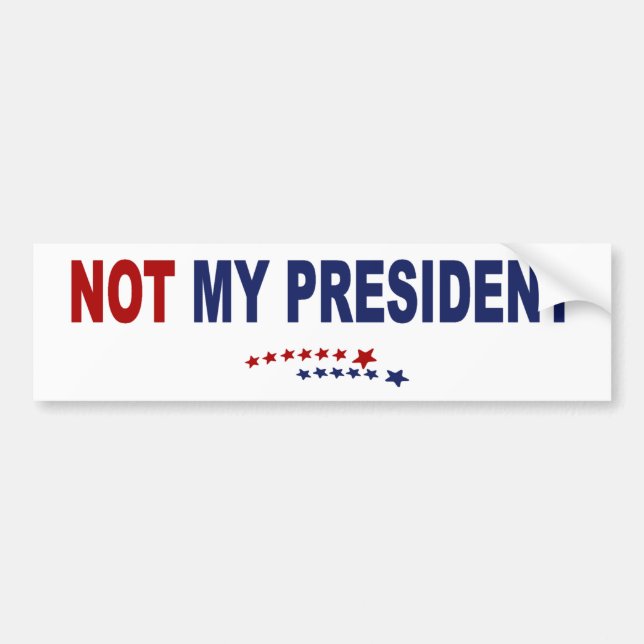 Autocollant De Voiture Non mon président (Devant)